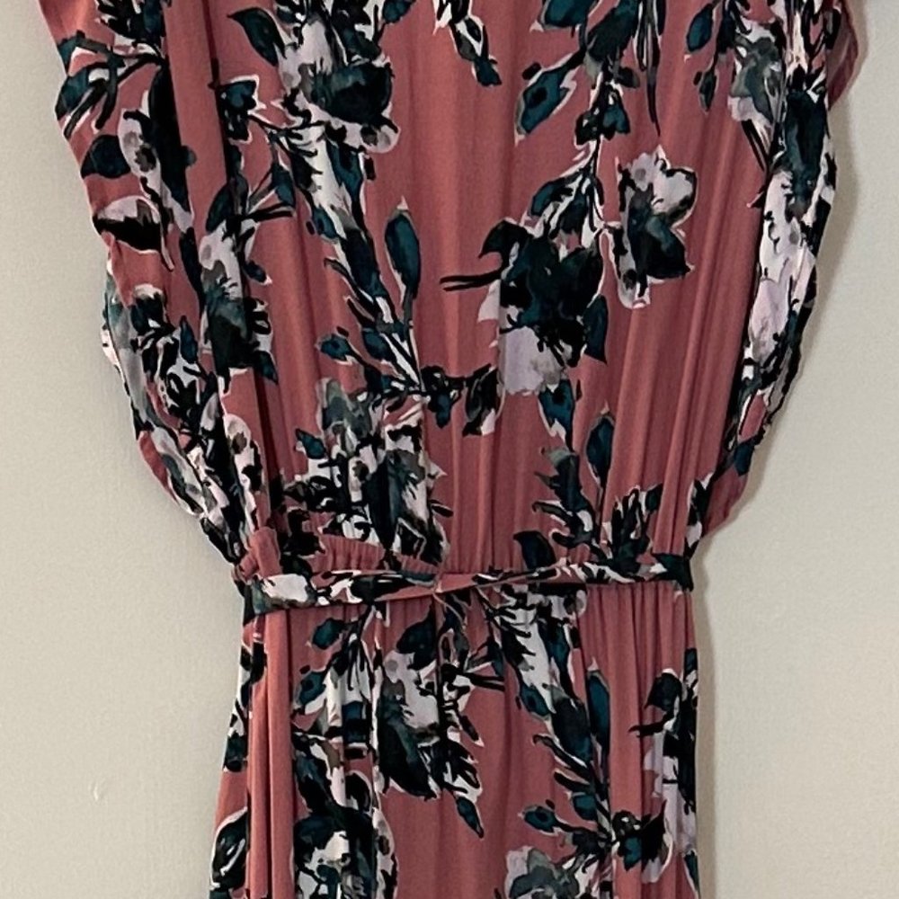 Splendid Tulip Sleeve Floral Maxi Dress, Size Small
